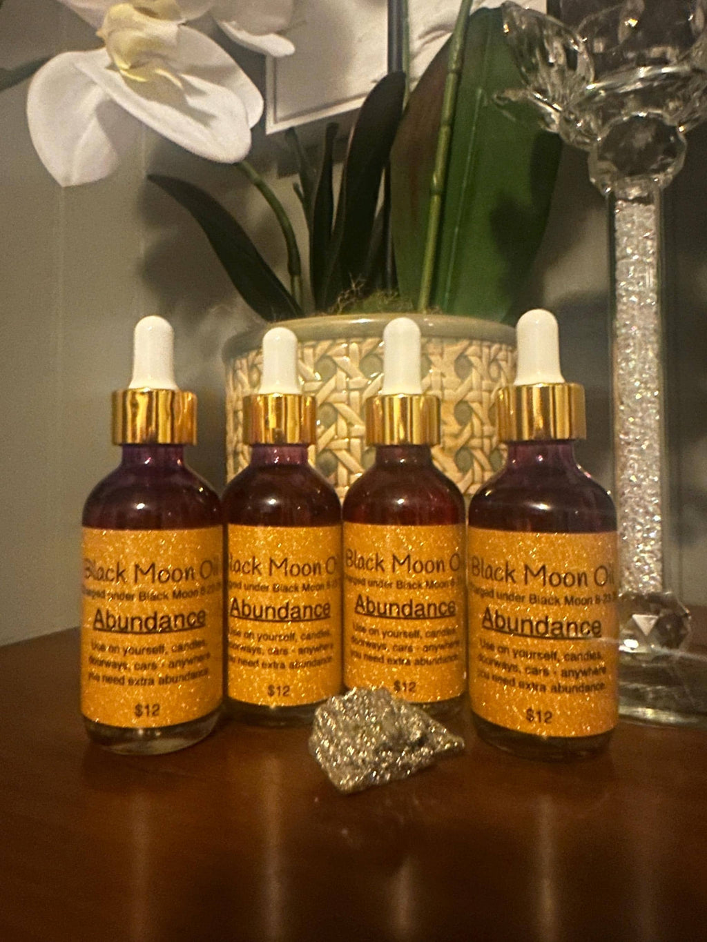 Black Moon Charged Protection or Abundance Oil