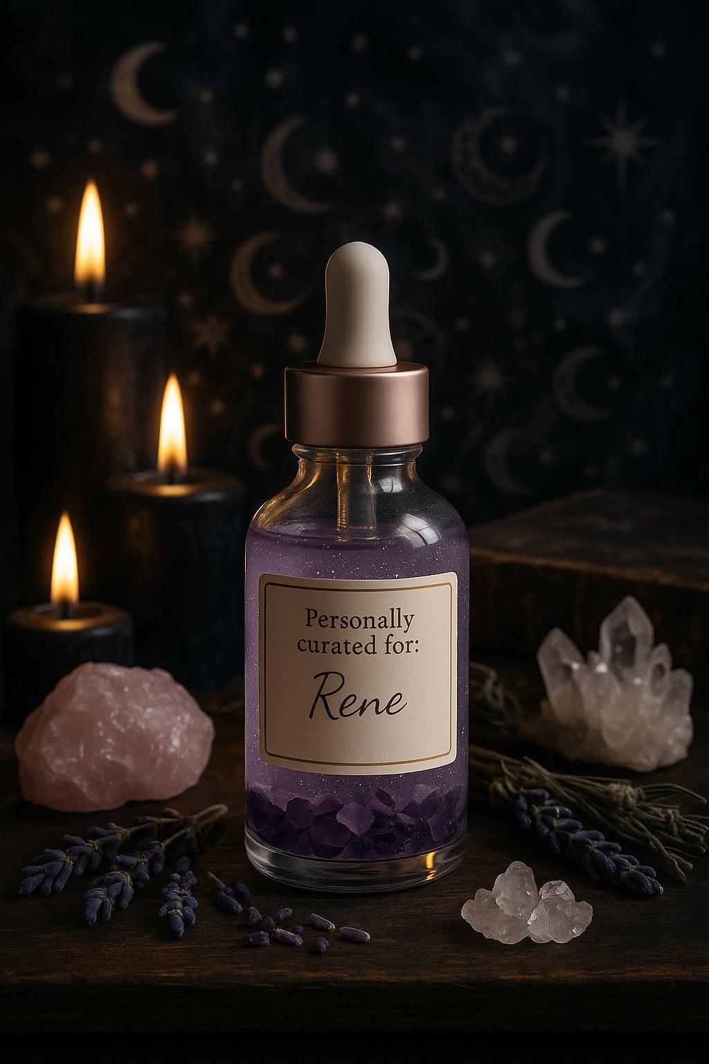 Personalized Manifestation & Elevation Essential Oil – Crystal-Infused, Reiki-Sealed