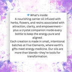 Prosperity Oil: Rose Quartz Crystal Infusion, Abundance Ritual