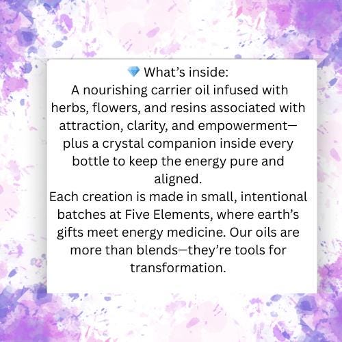 Prosperity Oil: Rose Quartz Crystal Infusion, Abundance Ritual