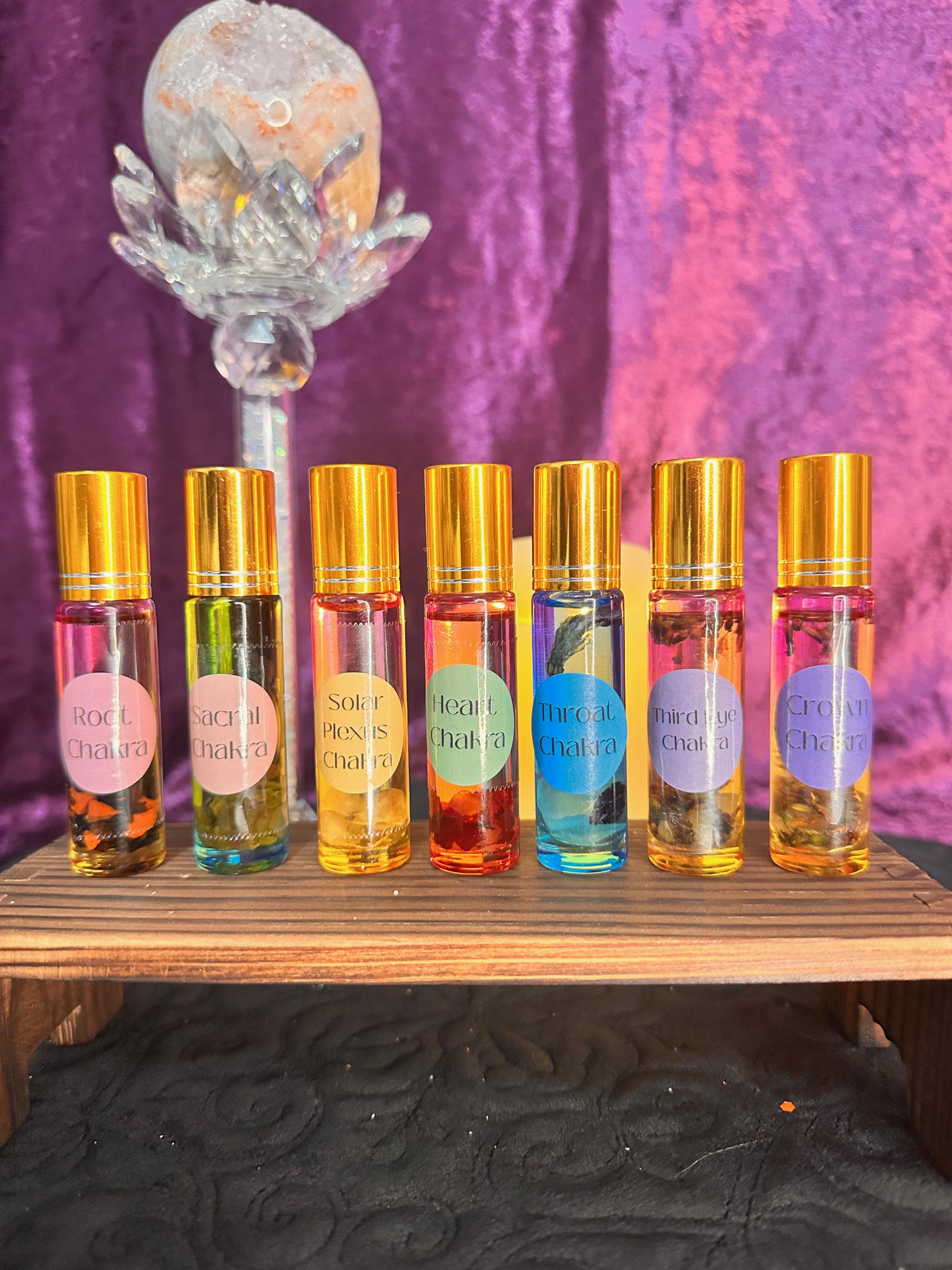 7 Chakra Oils Set - 10ml Rollers