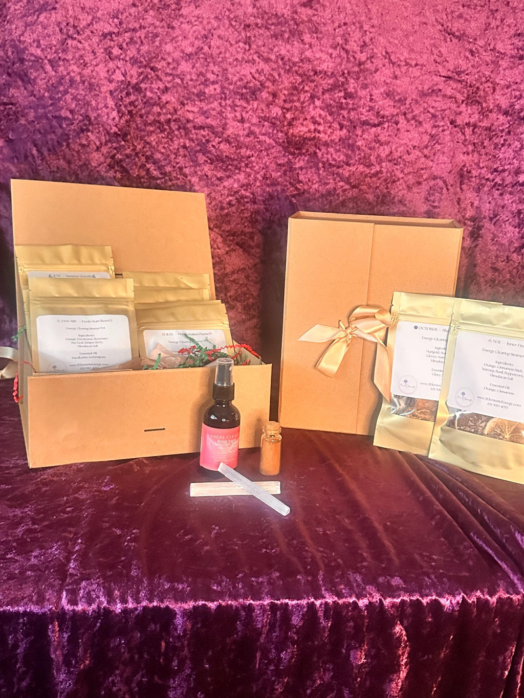 12-Month Energy Clearing Simmer Pot Collection | Luxury Ritual Box or Quick & Easy Box