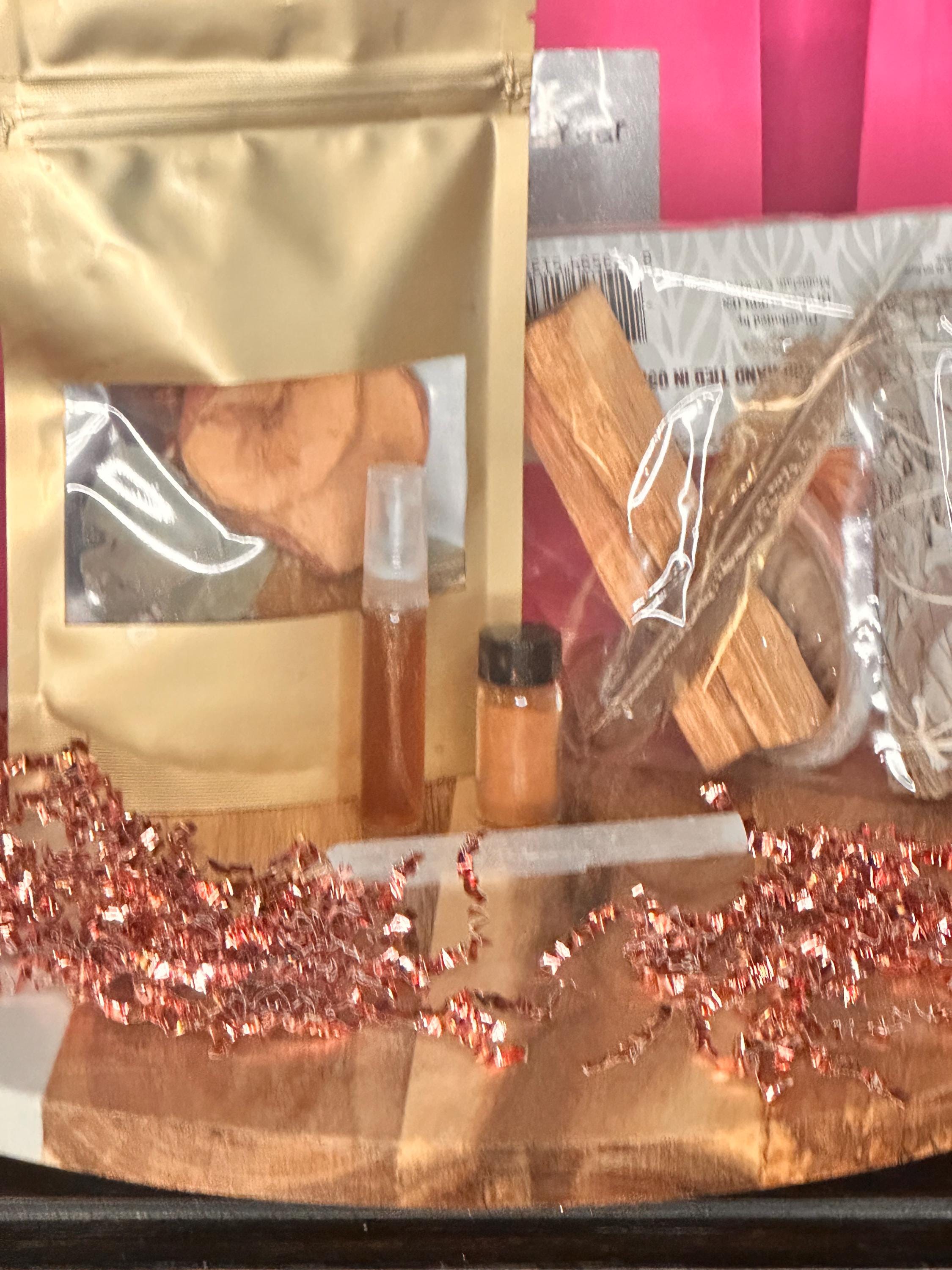 New Year Sage Cleansing Kit 2026 | Sage & Palo Santo Smudge Bundle | Home Protection Ritual Set | Selenite Crystal | Energy Clearing Gift