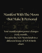 New Moon Manifestation Guide 12 Month Natal Chart