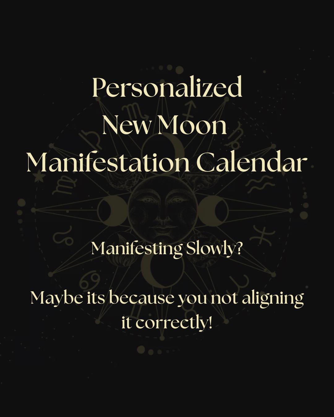 New Moon Manifestation Guide 12 Month Natal Chart