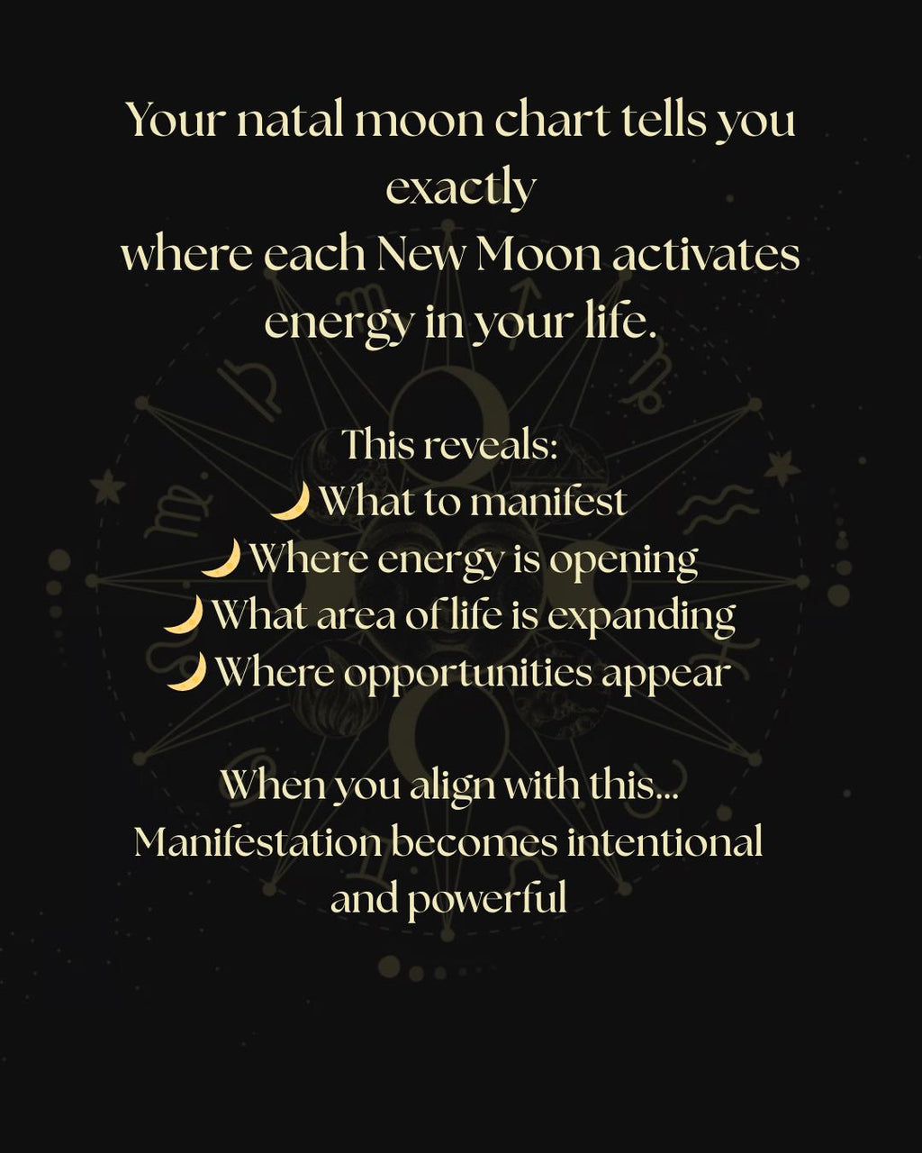 New Moon Manifestation Guide 12 Month Natal Chart