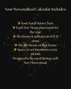 New Moon Manifestation Guide 12 Month Natal Chart