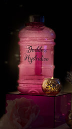 Pink Goddess Hydration Water Bottle | 2.2L Large Gym Bottle, BPA-Free, Carry Handle