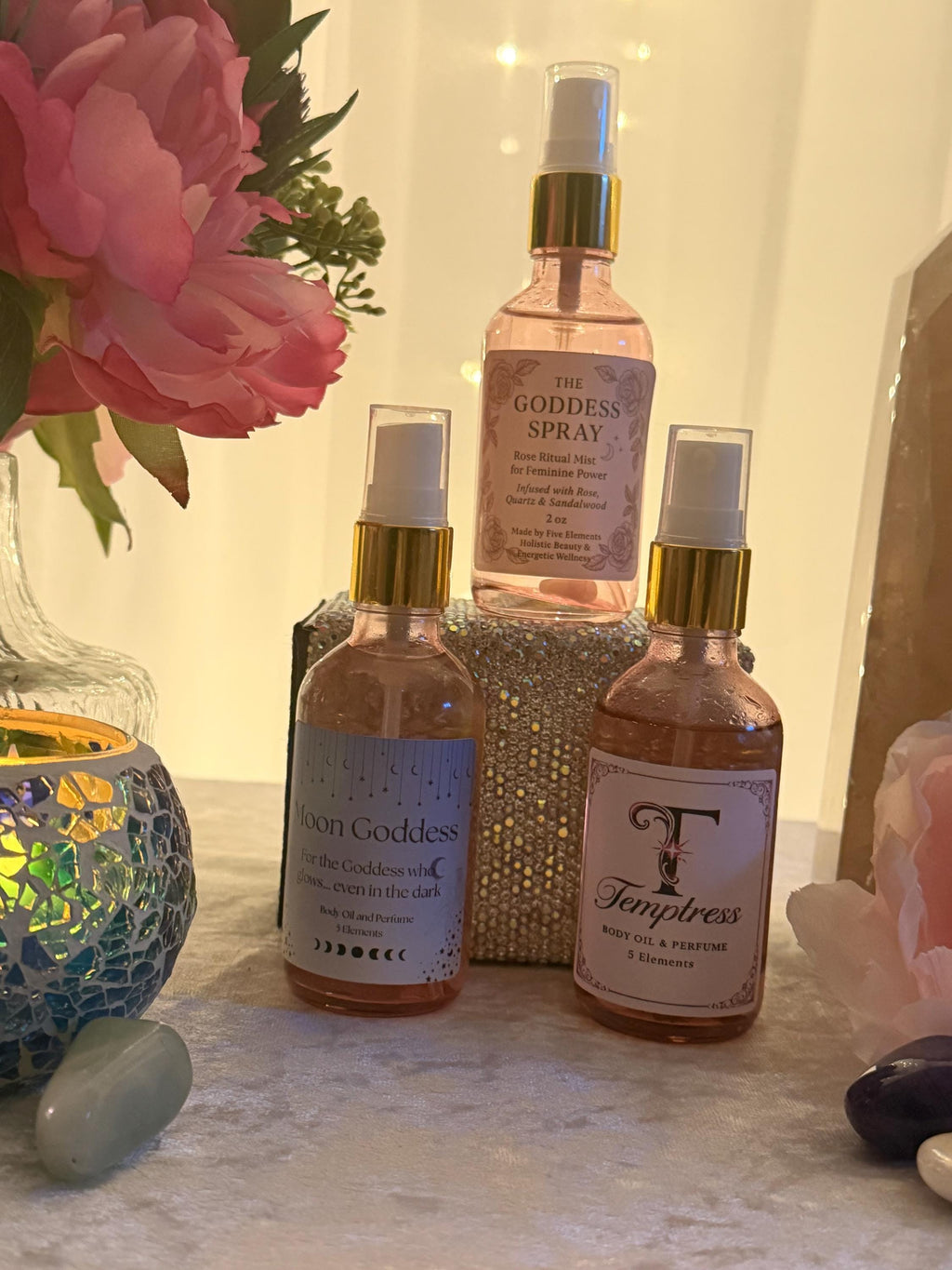 Aromatherapy Goddess Daily Ritual Mists: self love Energy Sprays